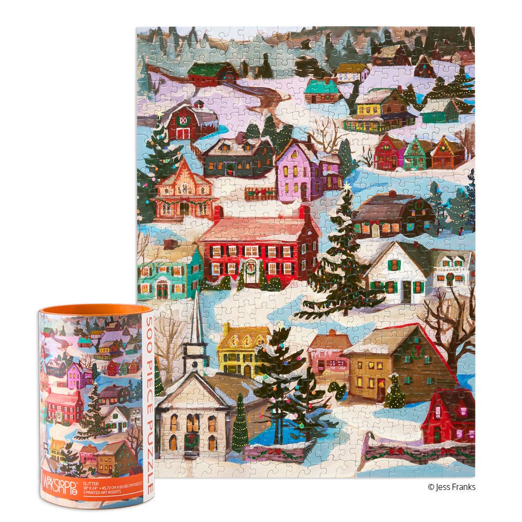 Winter Village 500 Piece Puzzle | Holiday Gift