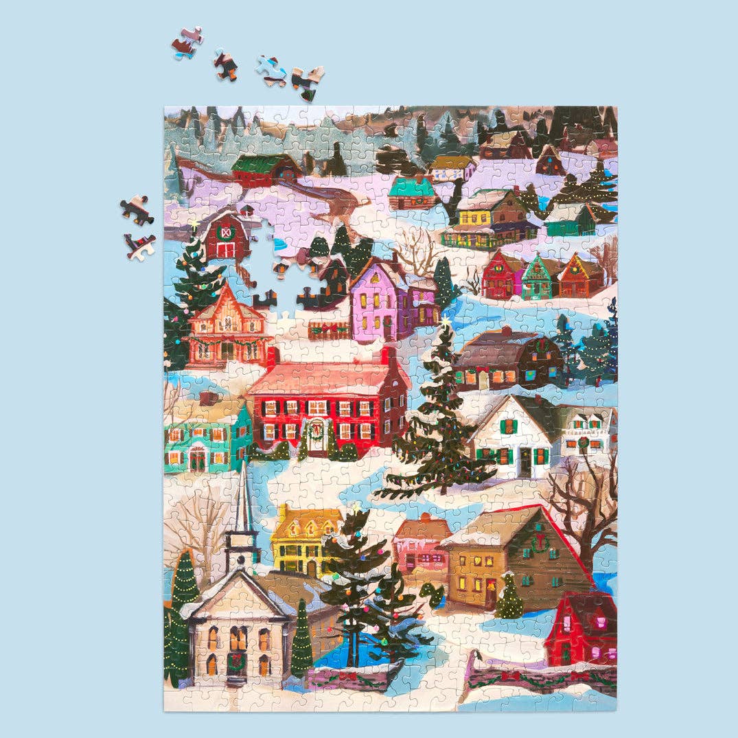 Winter Village 500 Piece Puzzle | Holiday Gift