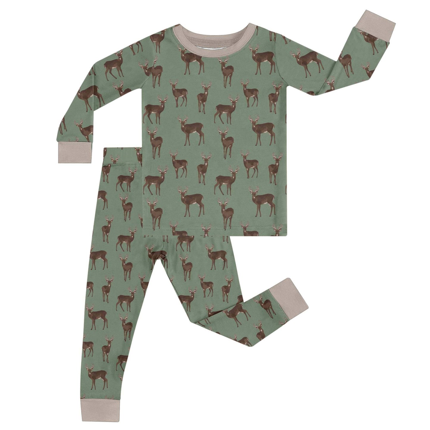 Deer - LS/Pants 2Pc PJs