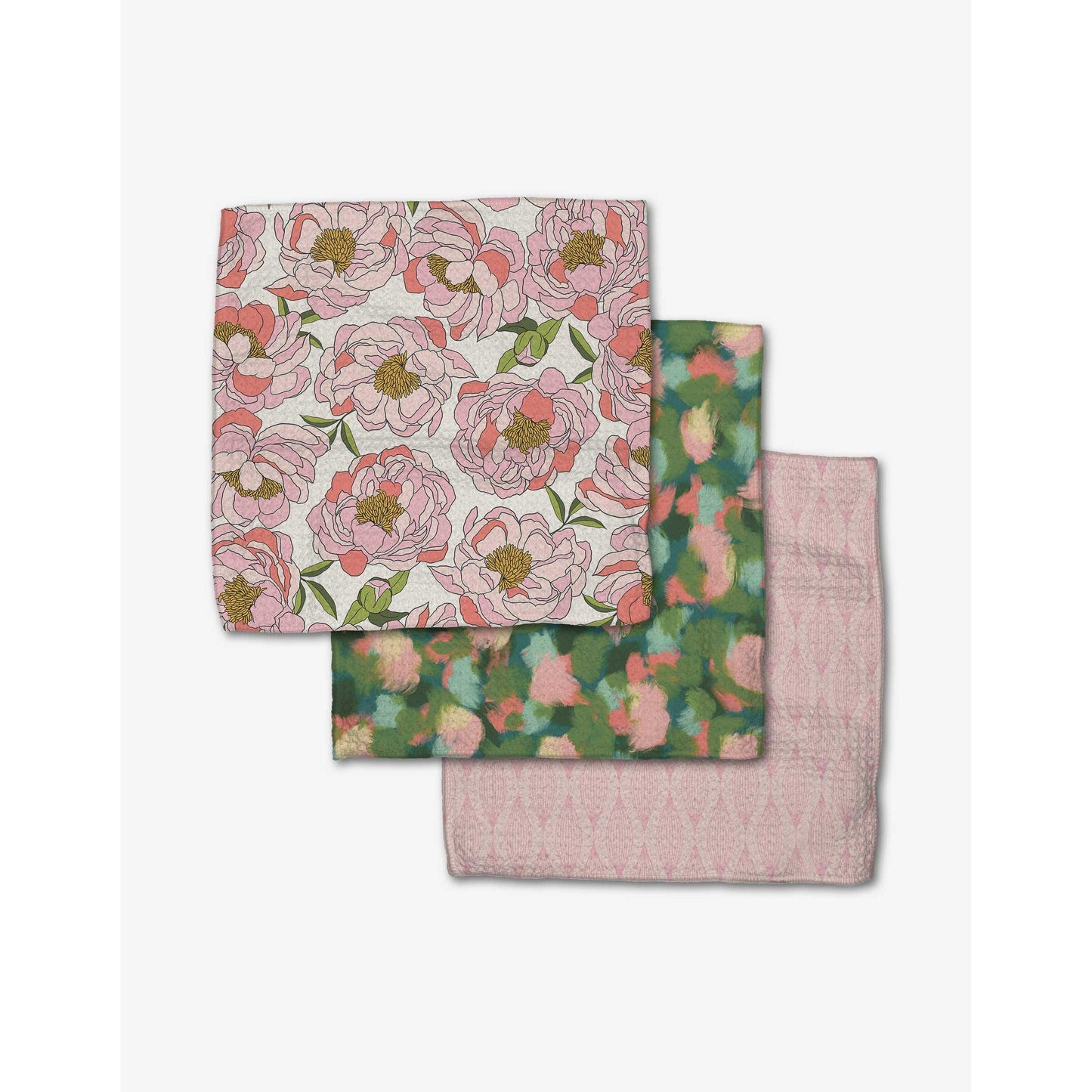 Peony Paradise Dishcloth Set