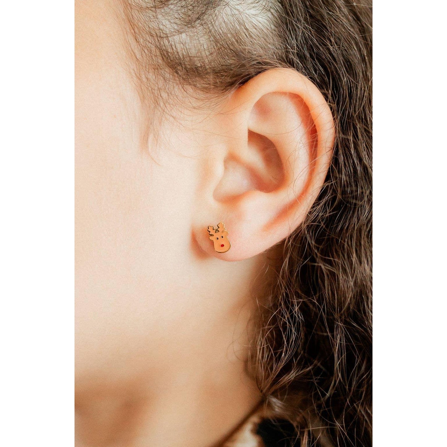 Screwback Stud Earrings - Rudolph