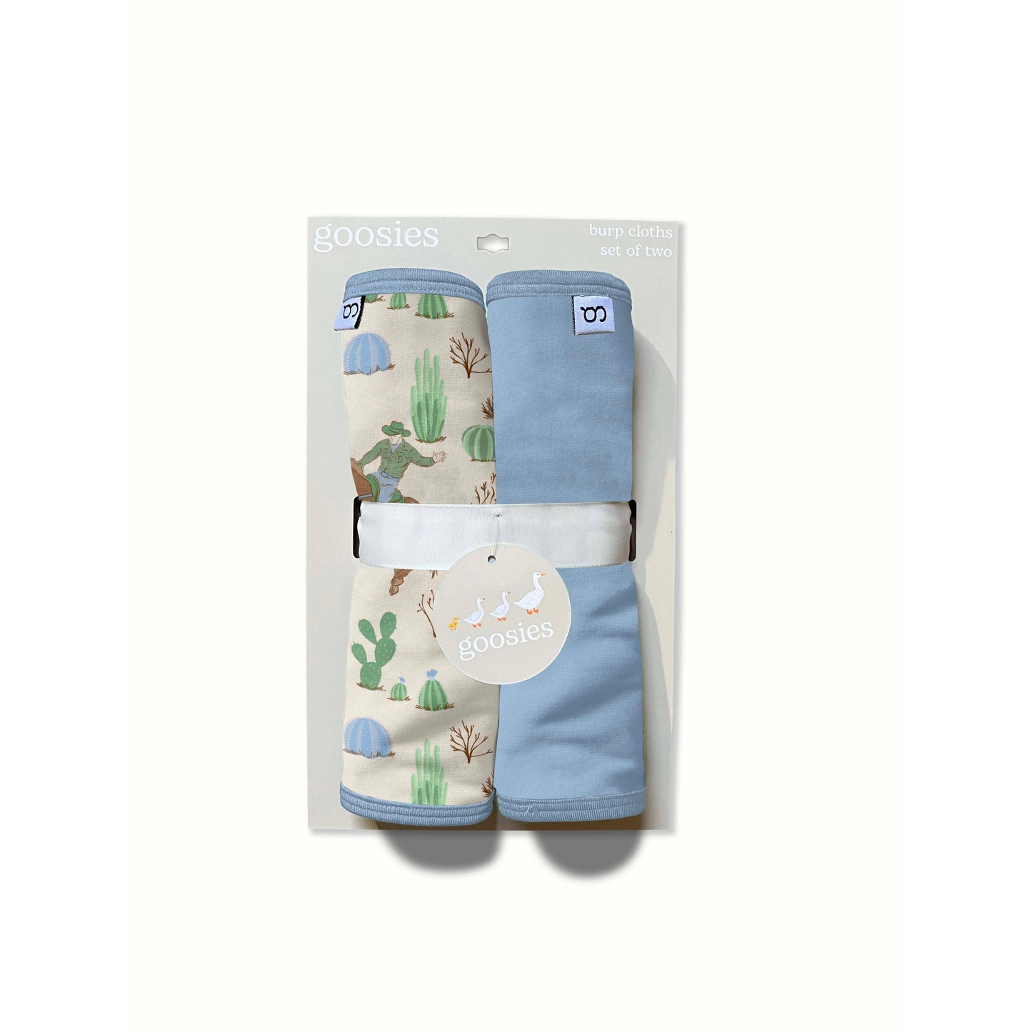 Saddle Up, Cowboy Toile- Burp Cloth Set