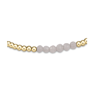 Blissful Pattern 2.5mm Bead Bracelet - Labradorite