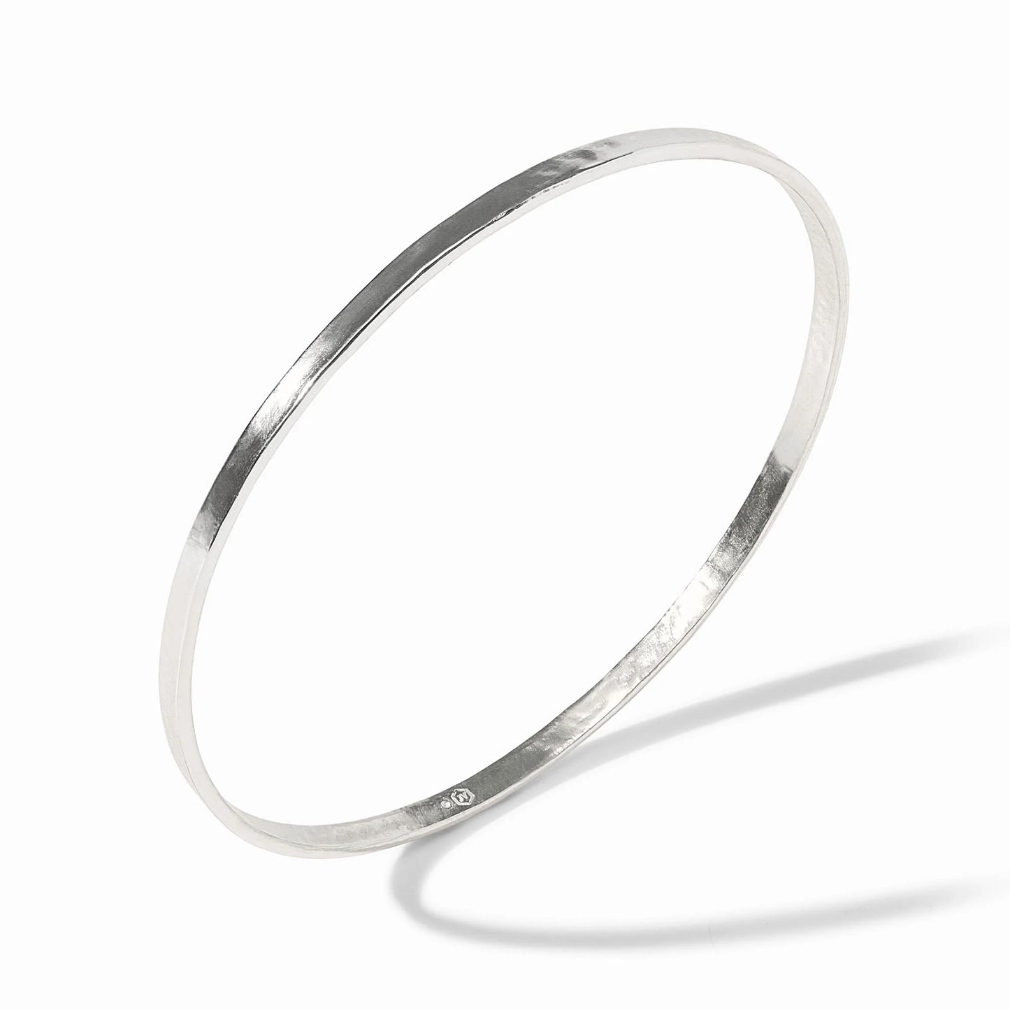 Crescent Bangle - Silver