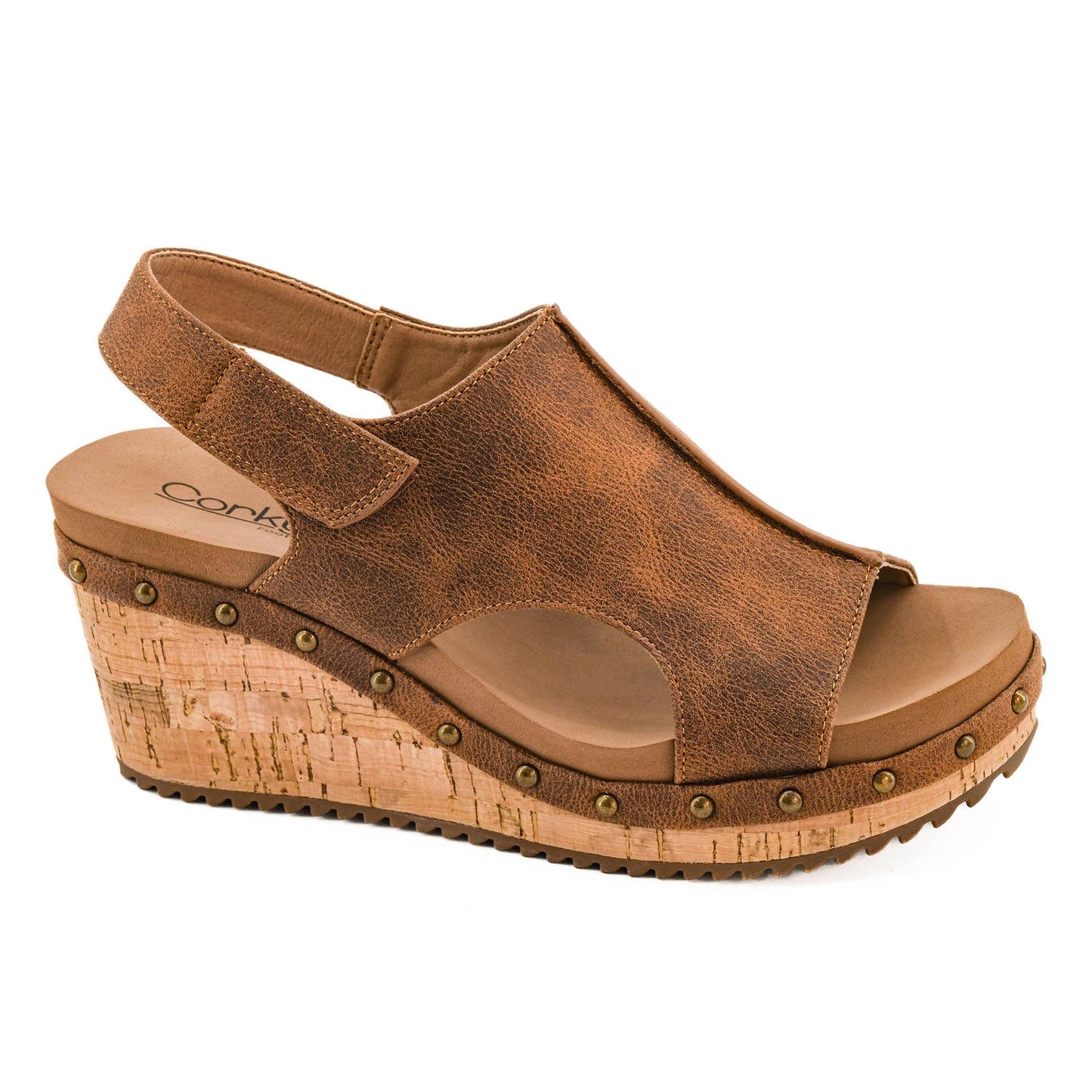 Corky’s For Keeps Wedge Sandal – Rust