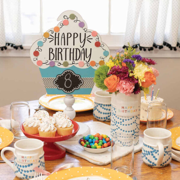 Happy Birthday Cupcake Topper