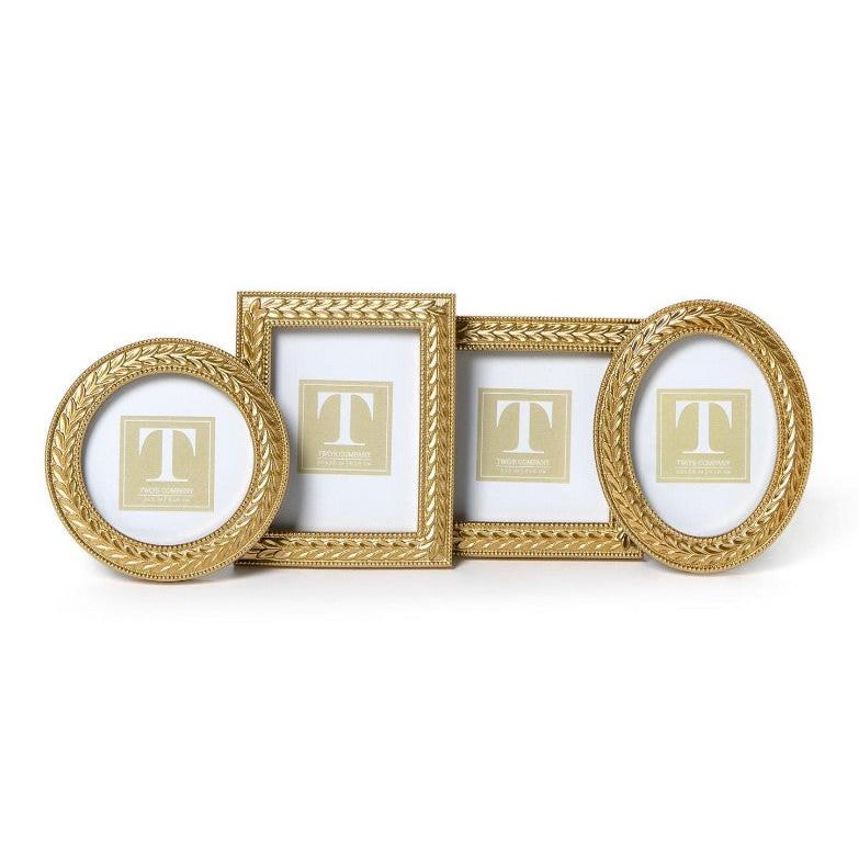 Laurel Wreath Gold Photo Frames
