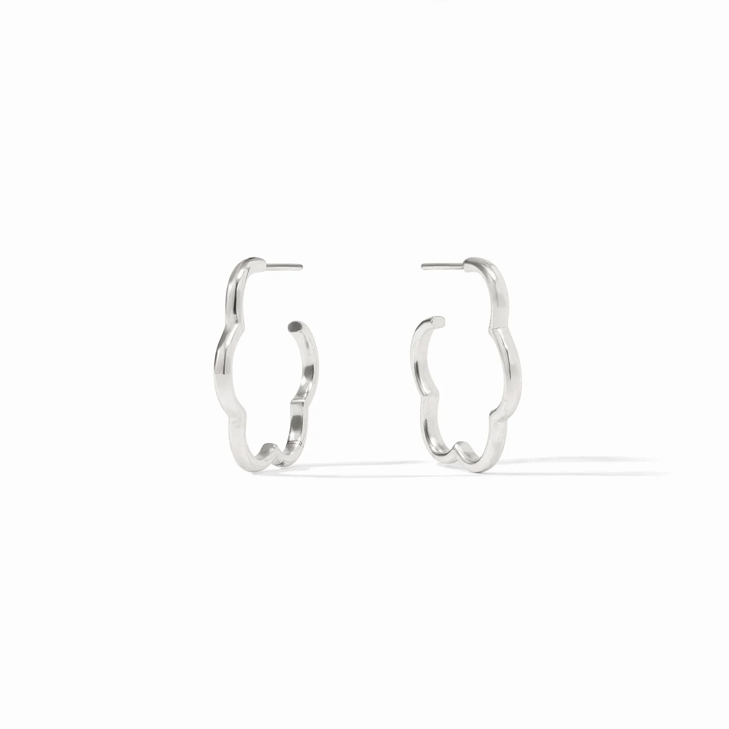Gardenia Hoop Silver