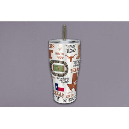 Texas Longhorns Icon Metal Tumbler