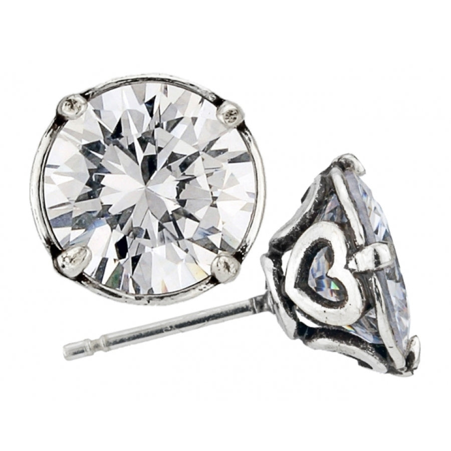 Brilliance 8MM Post Earrings