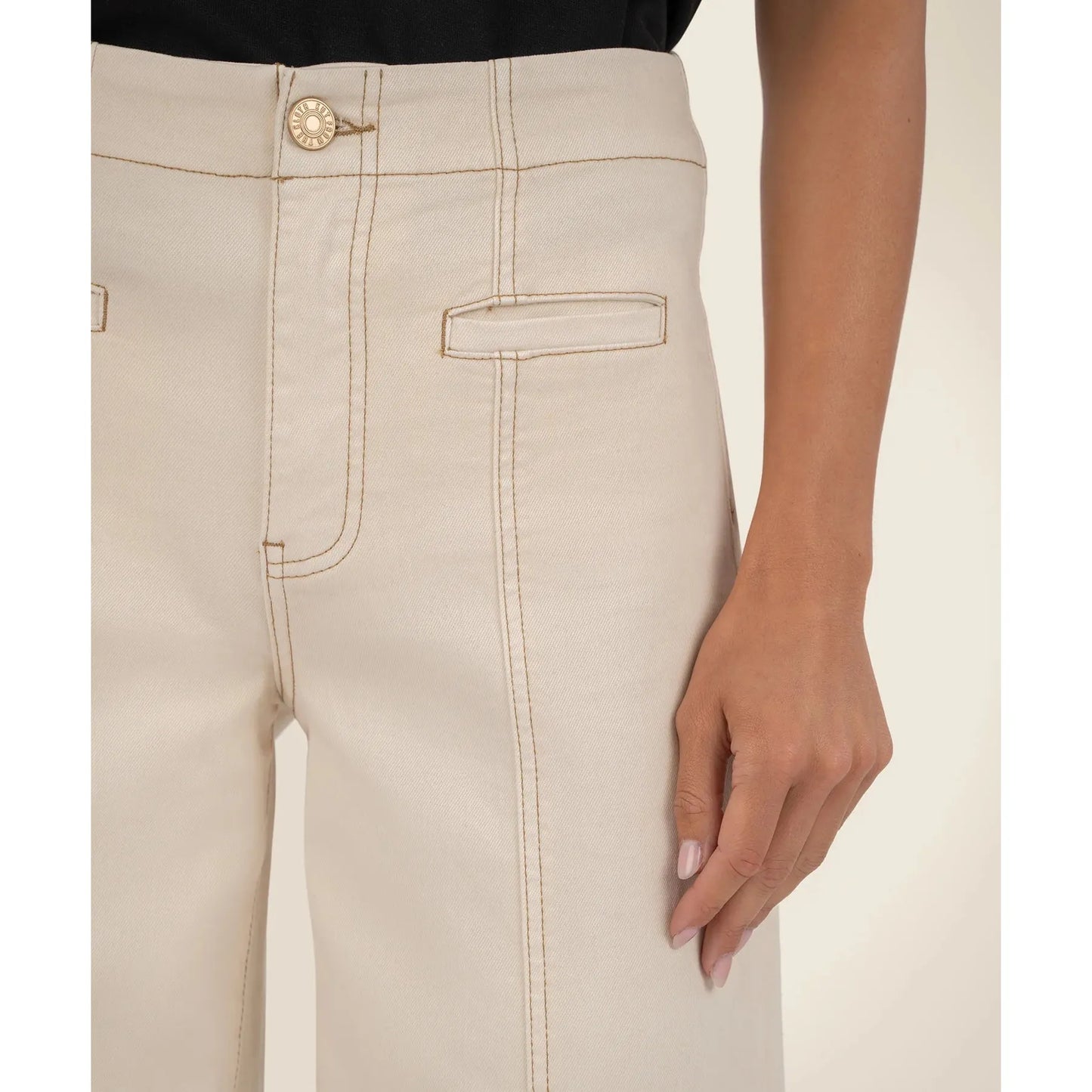 Meg High Rise Wide Leg - Canvas
