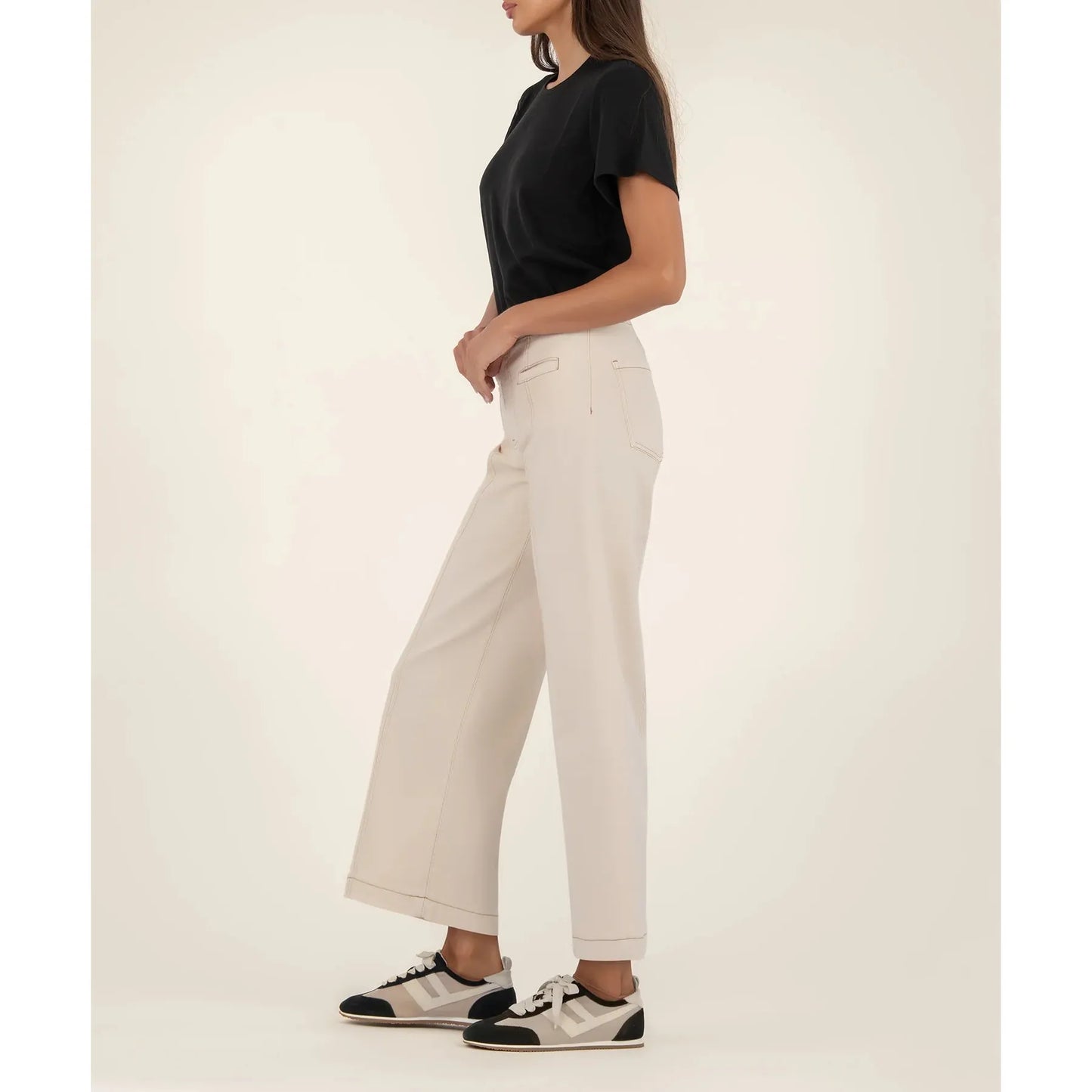 Meg High Rise Wide Leg - Canvas