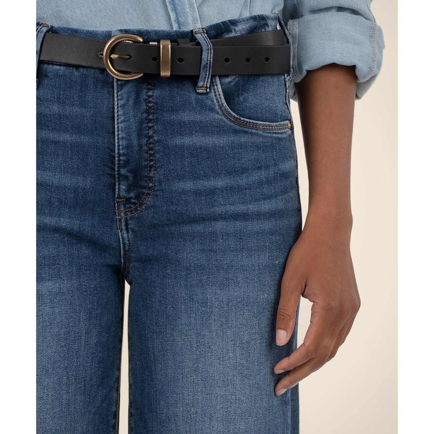 Meg High Rise Wide Leg - Inexhaustible with Dark Base