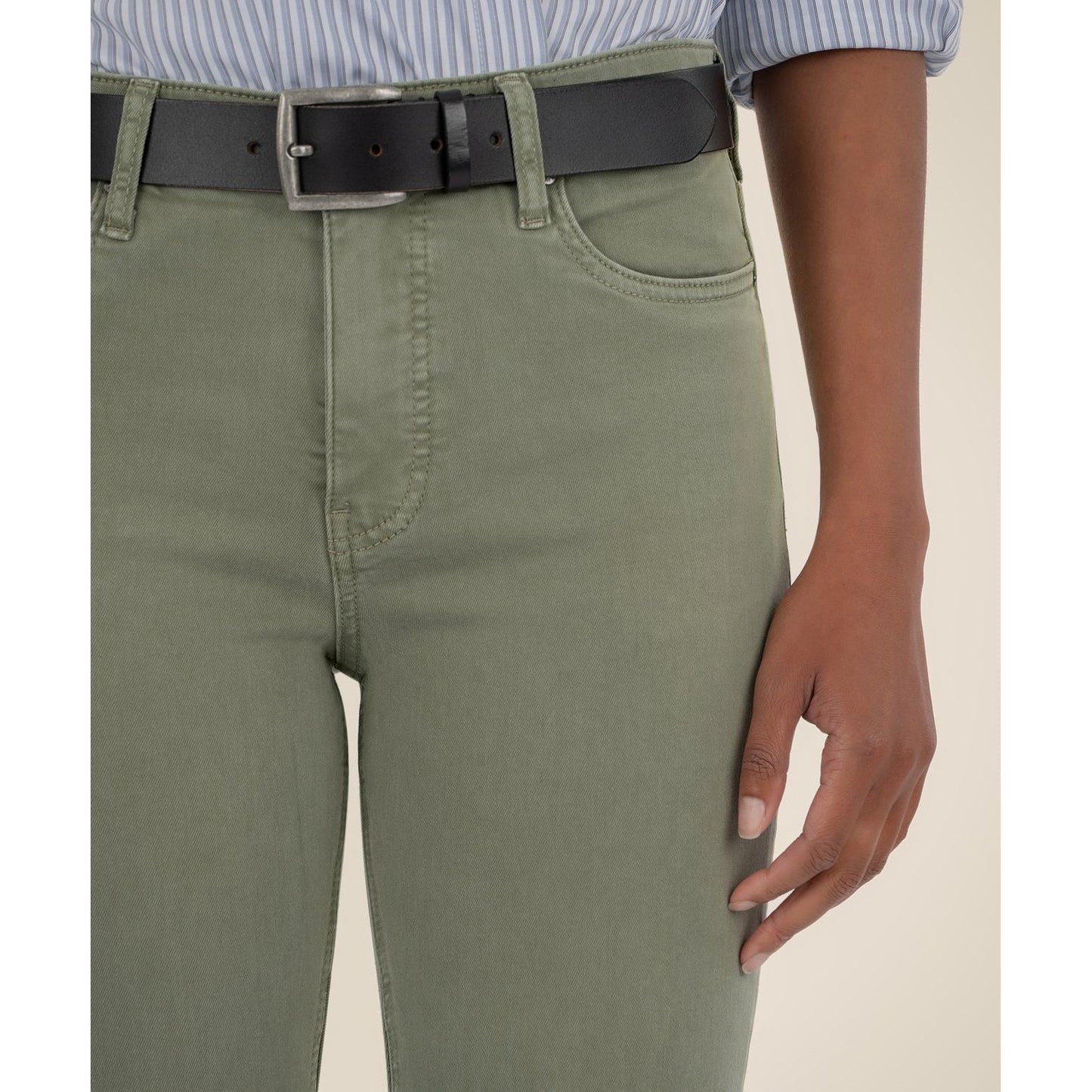 Kelsey High Rise Ankle Flare - Sage