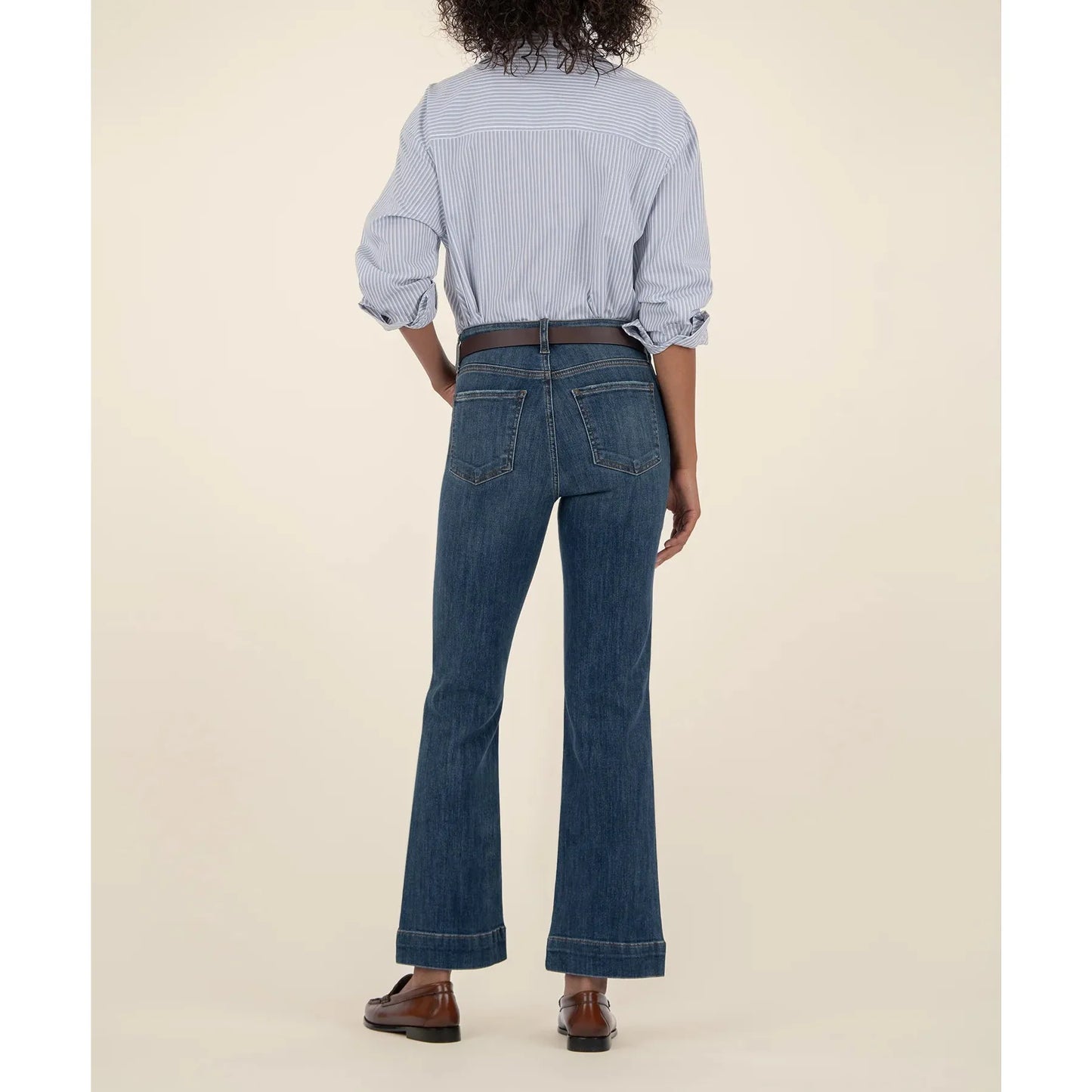 Kelsey High Rise Ankle Flare - Vibrant