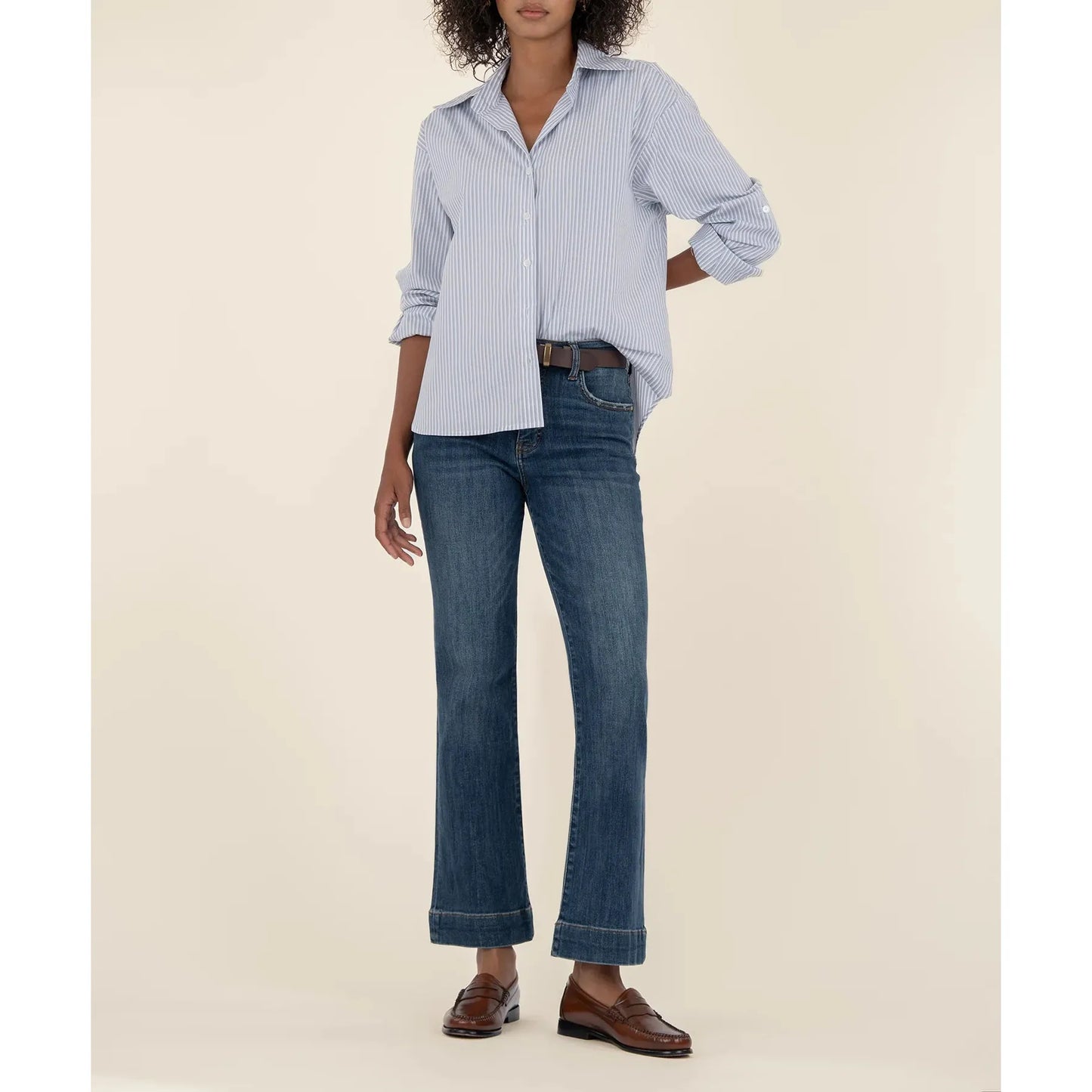 Kelsey High Rise Ankle Flare - Vibrant