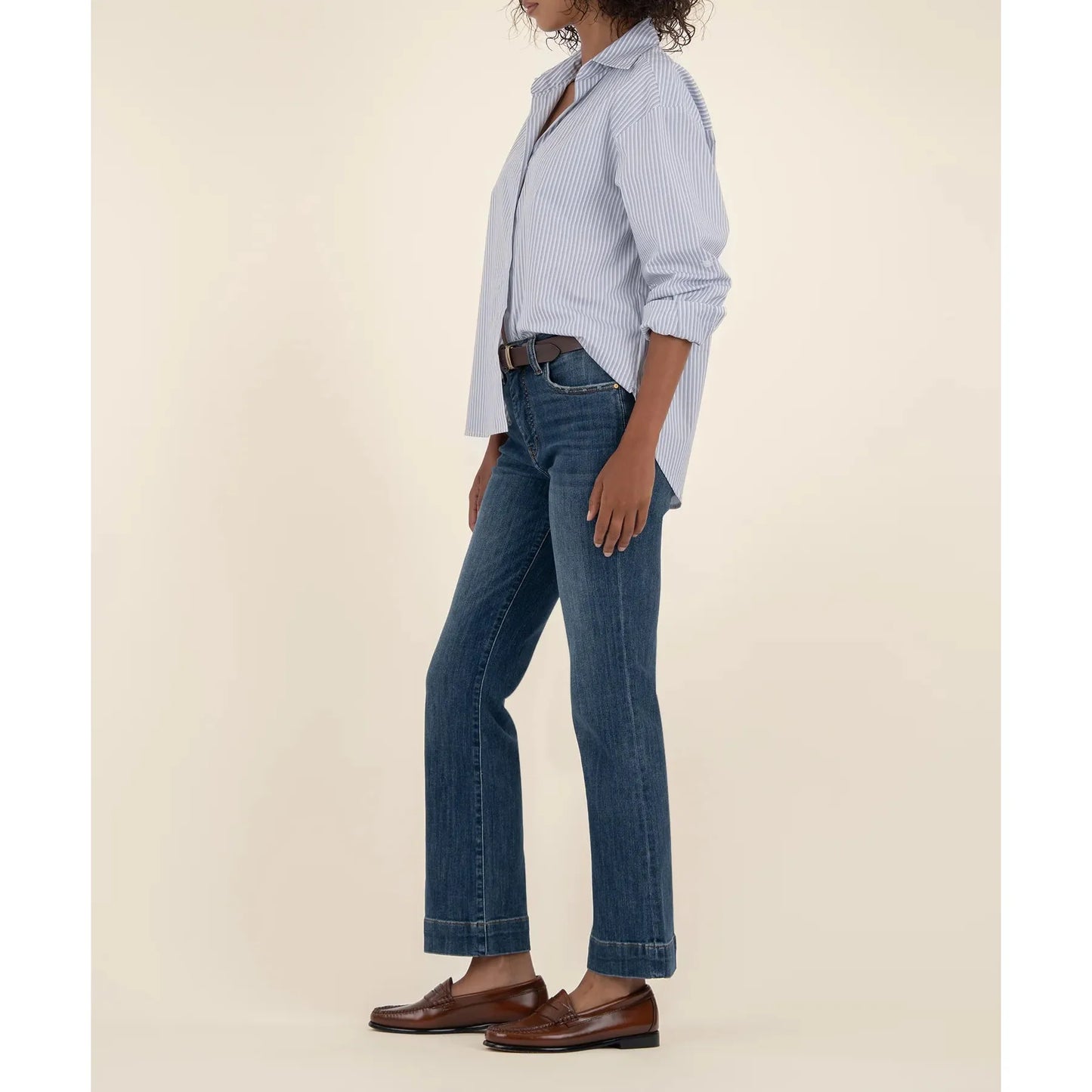 Kelsey High Rise Ankle Flare - Vibrant