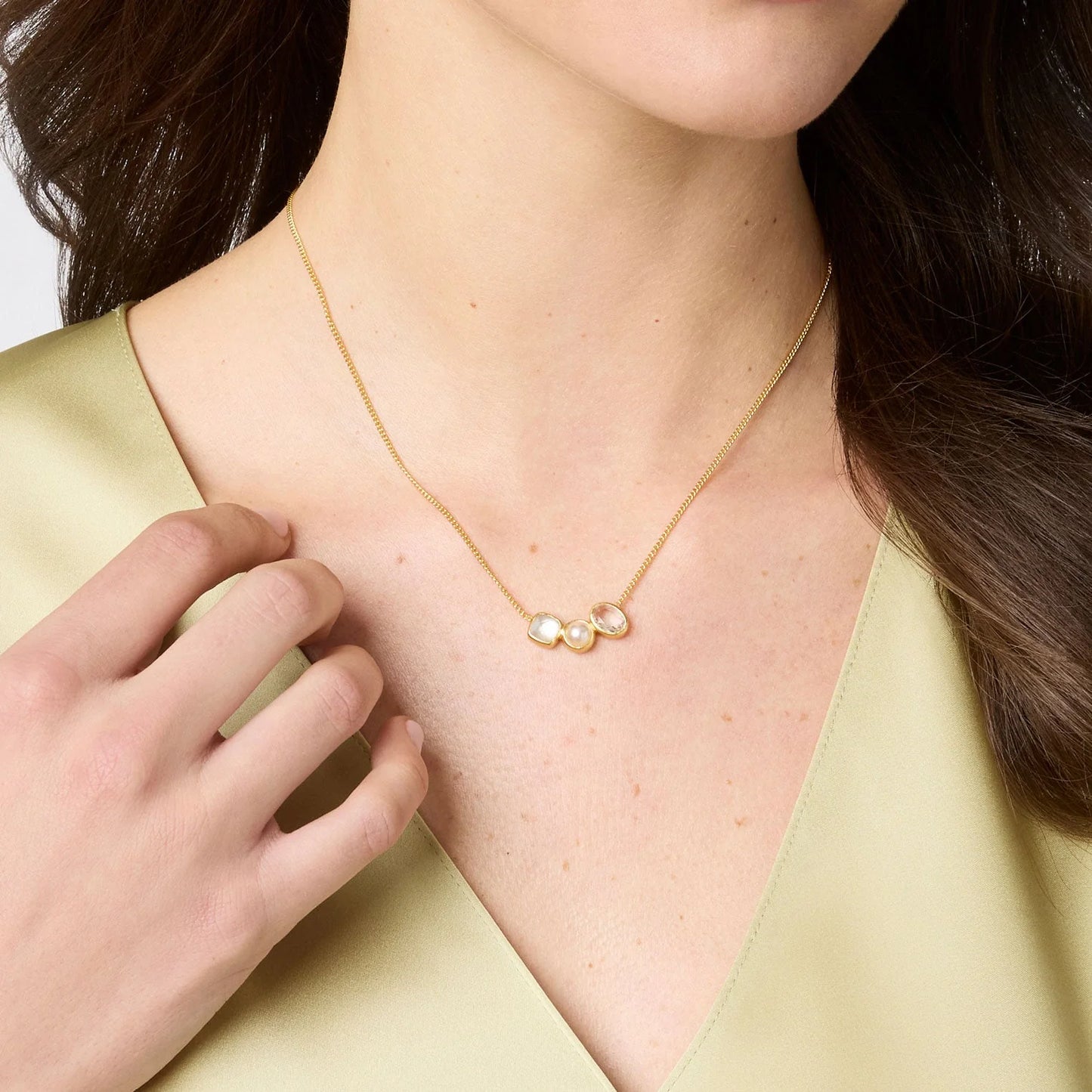 Kaleidoscope Delicate Necklace - Multi Stone