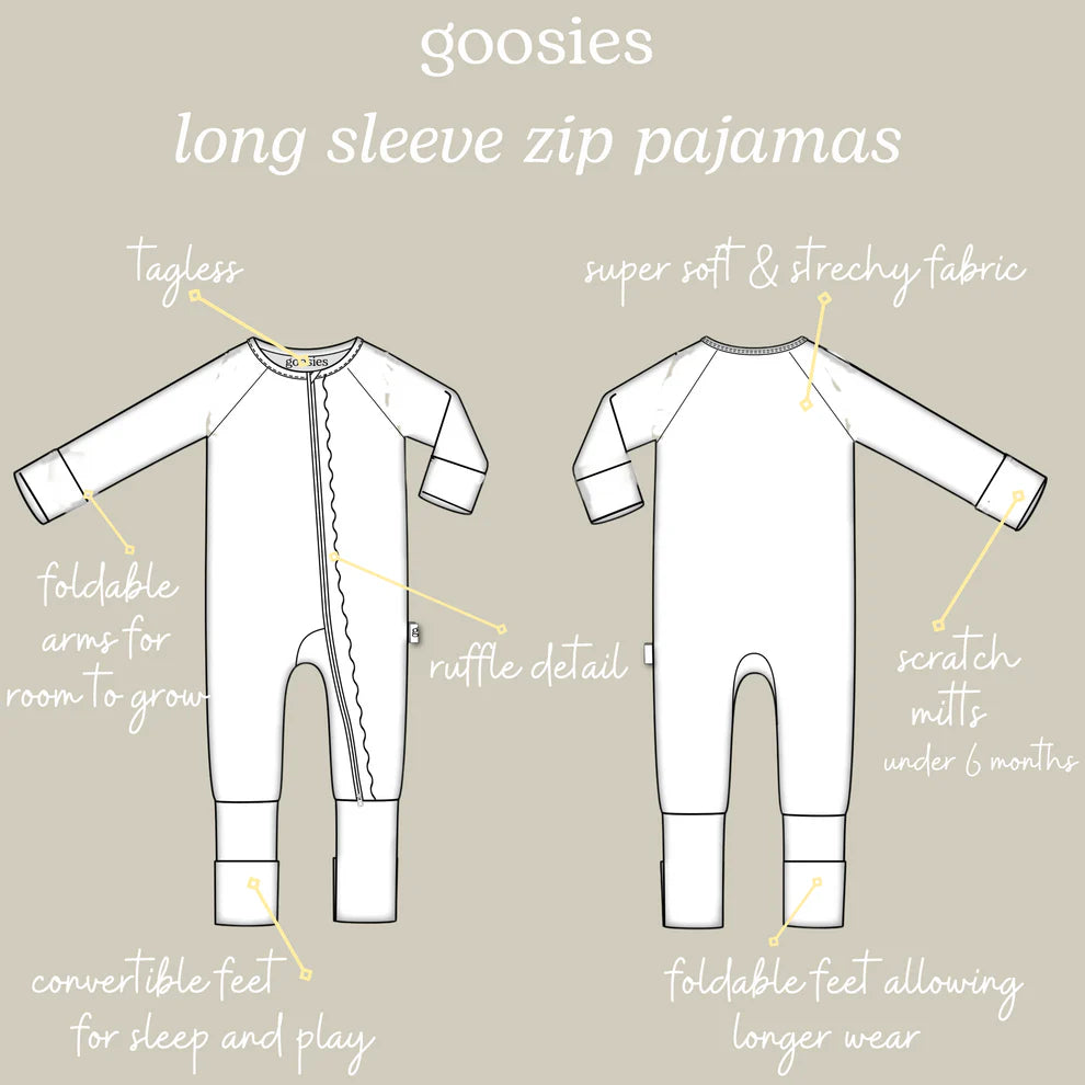 Long Sleeve Convertible Zip Pajamas - Adventure Awaits (Camping)