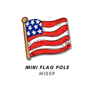 US Flag Pole Mini