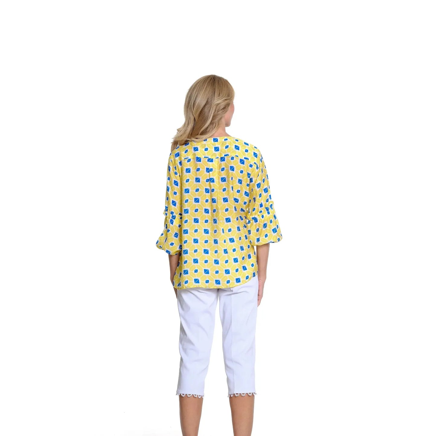 Bell Sleeve Print Top - Multi