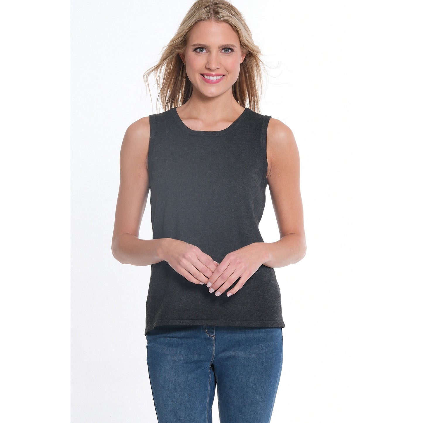 Jewel Neck Tank Sweater