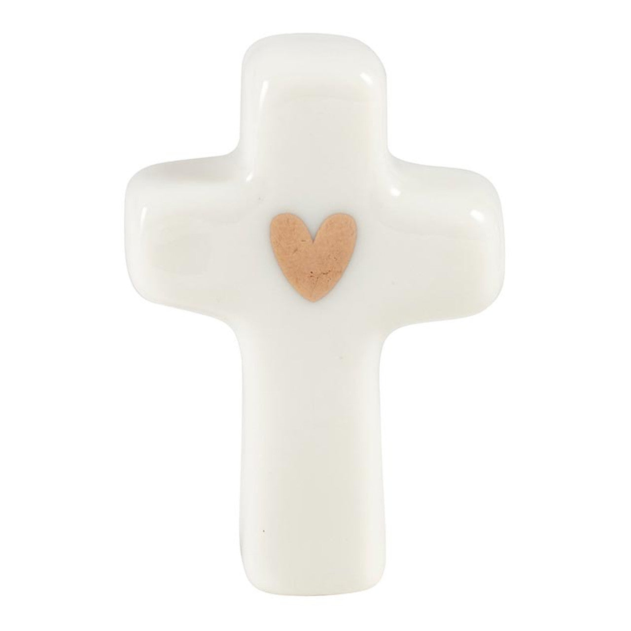 Ceramic Figurines in Wooden Box - Cross