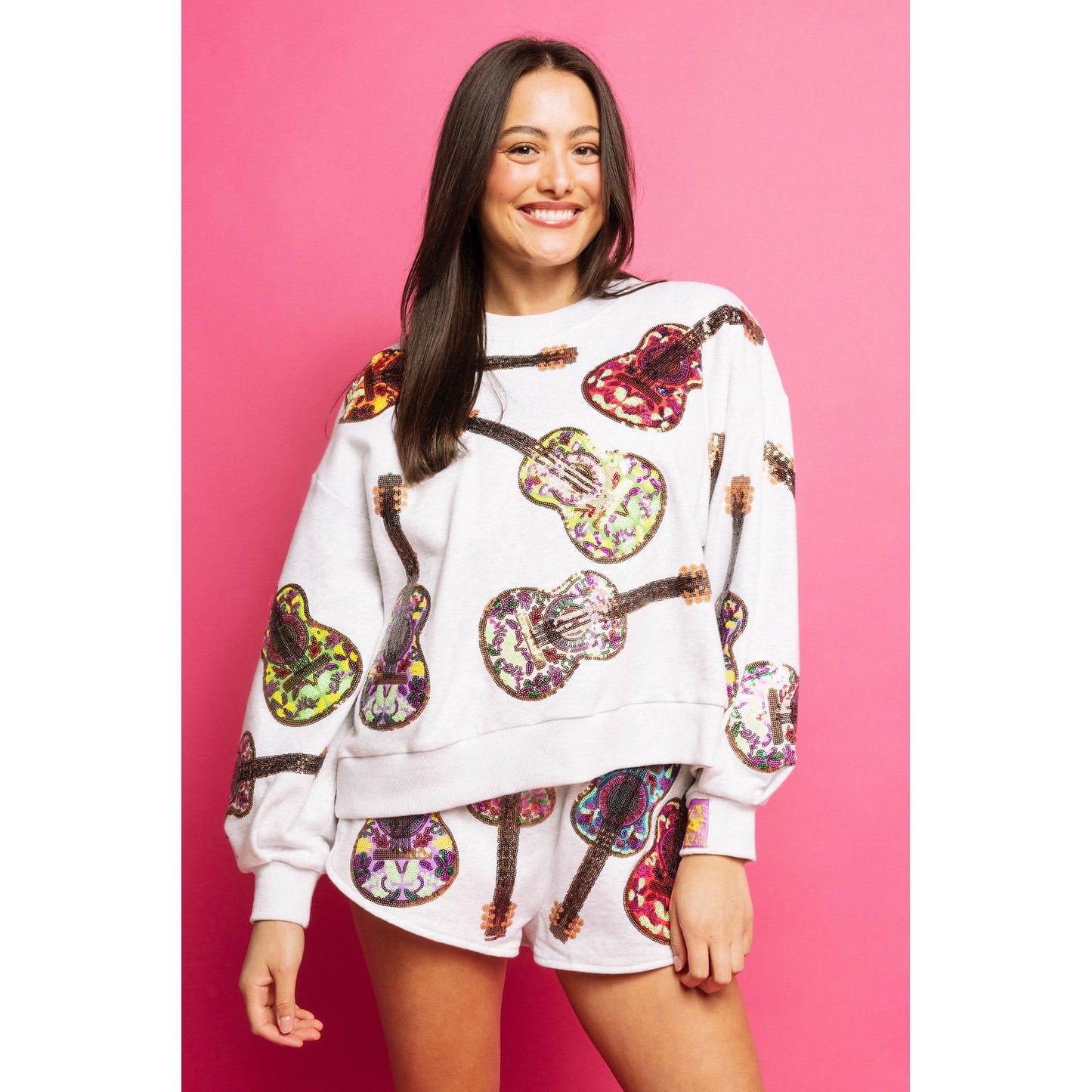 Grey Multi Guitars Sweatshirt