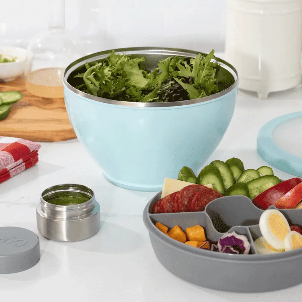 Shimmer Aquamarine Lunch Bowl Set 60oz