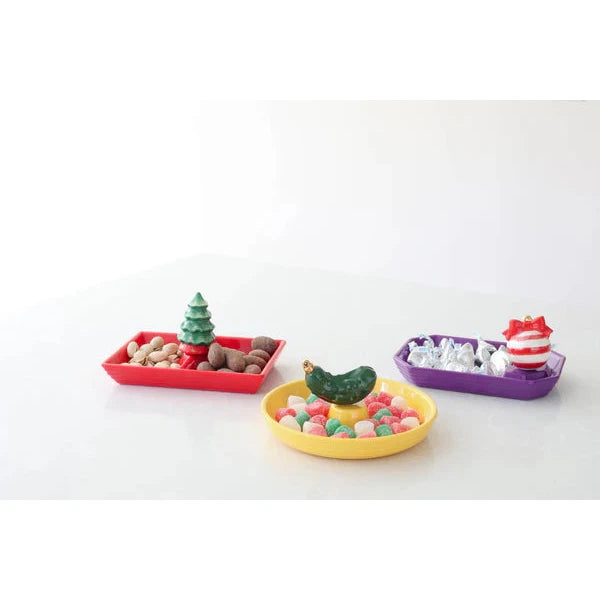 Pinstripe Dainty Dishes - Brights
