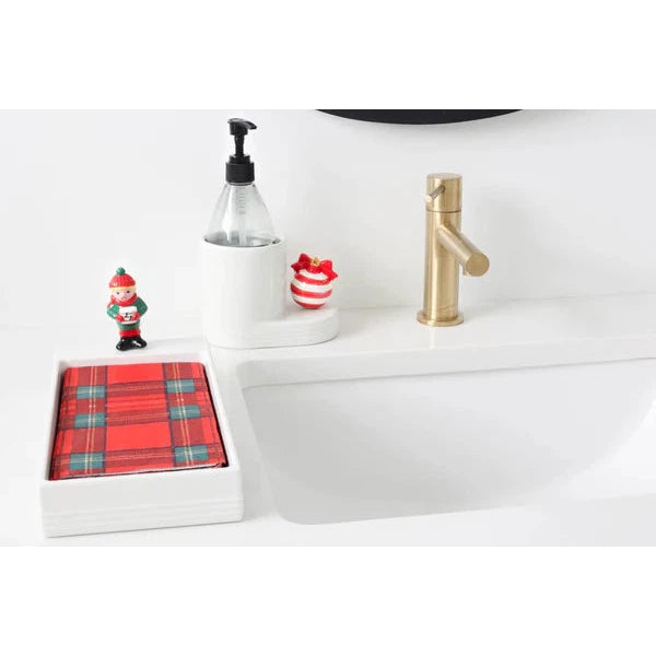 pinstripes melamine guest towel holder