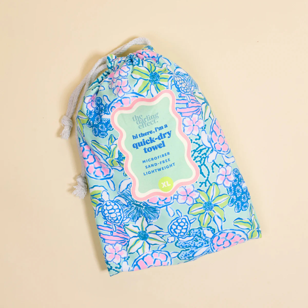 The Darling Effect XL Quick-Dry Beach Towel - Coastal Cove