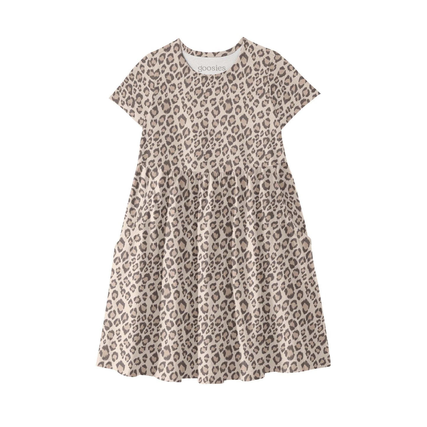 Short Sleeve Dress - Classic Leopard