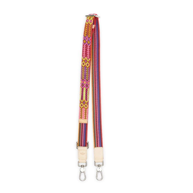 Bubbles 1" Pink Crossbody Strap - Webbing