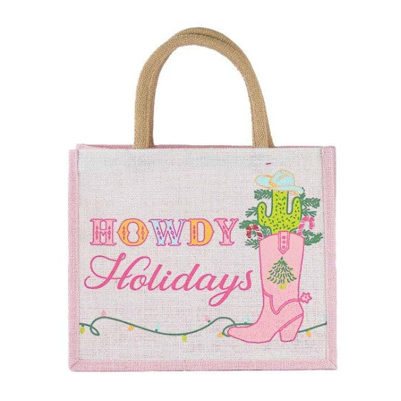 Howdy Holidays Gift Tote