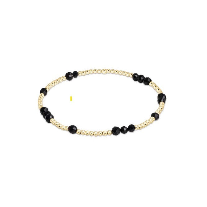 Hope Unwritten Gemstone Bracelet - Faceted Onyx