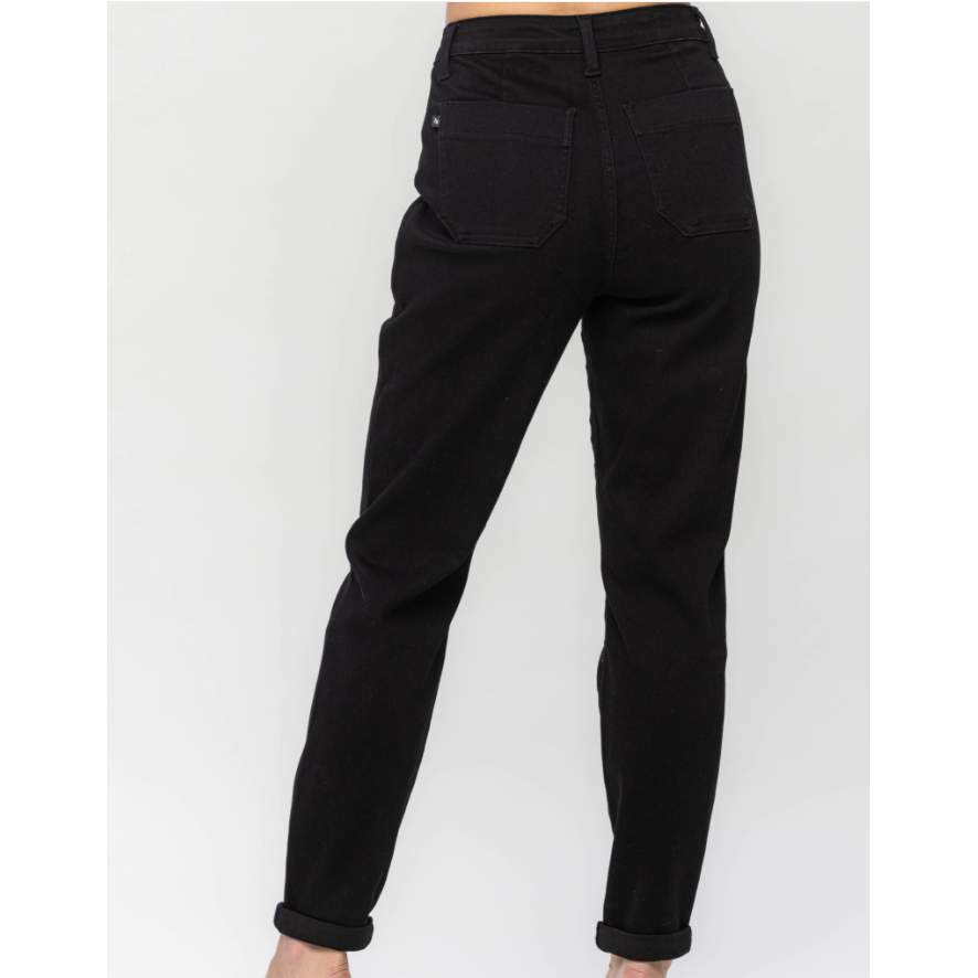 Judy Blue Jet Black Cuffed Jogger