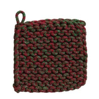 Melange Cotton Crocheted Pot Holder, 3 Styles