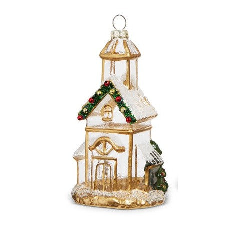 5" GOLD CHURCH ORNAMENT