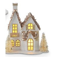 5" Lighted House Ornament
