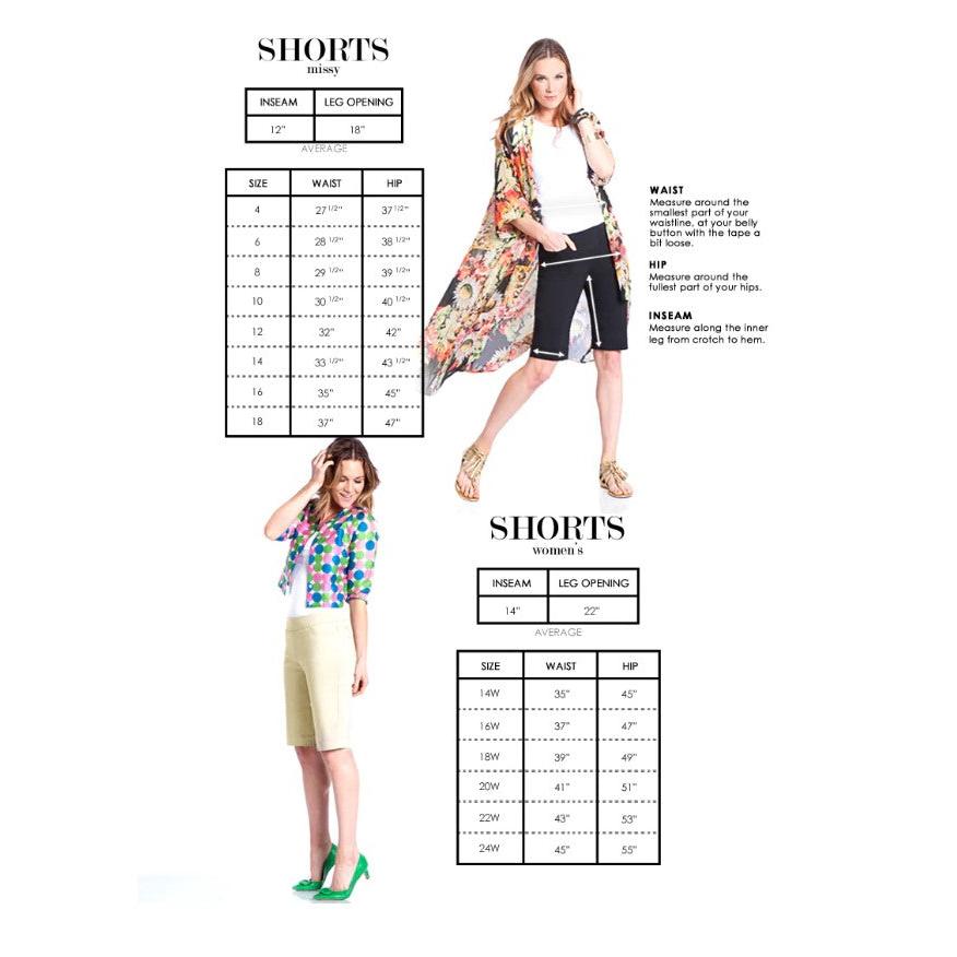 Pull On Denim Walking Shorts With Pockets