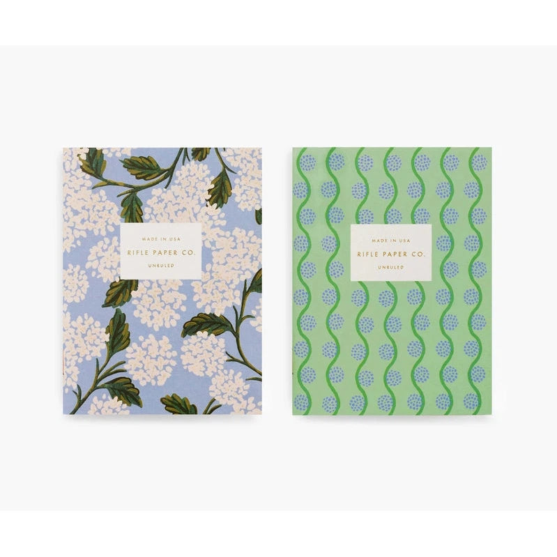 Pair of 2 Hydrangea Pocket Notebooks