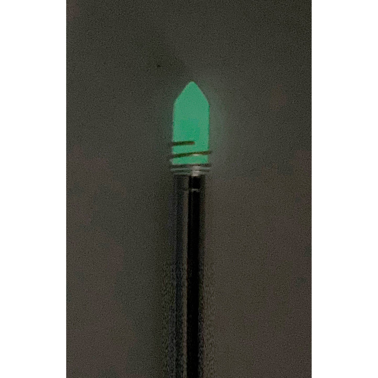GLOW IN THE DARK - green crystal pen