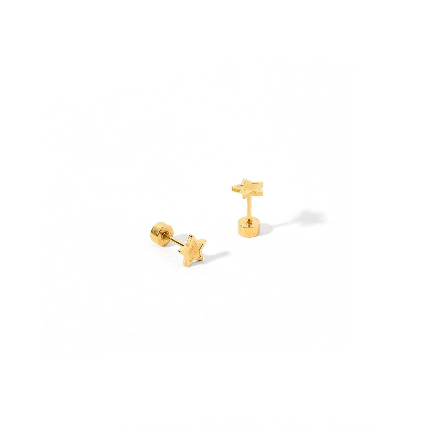 Screwback Stud Earrings - Lennon Star