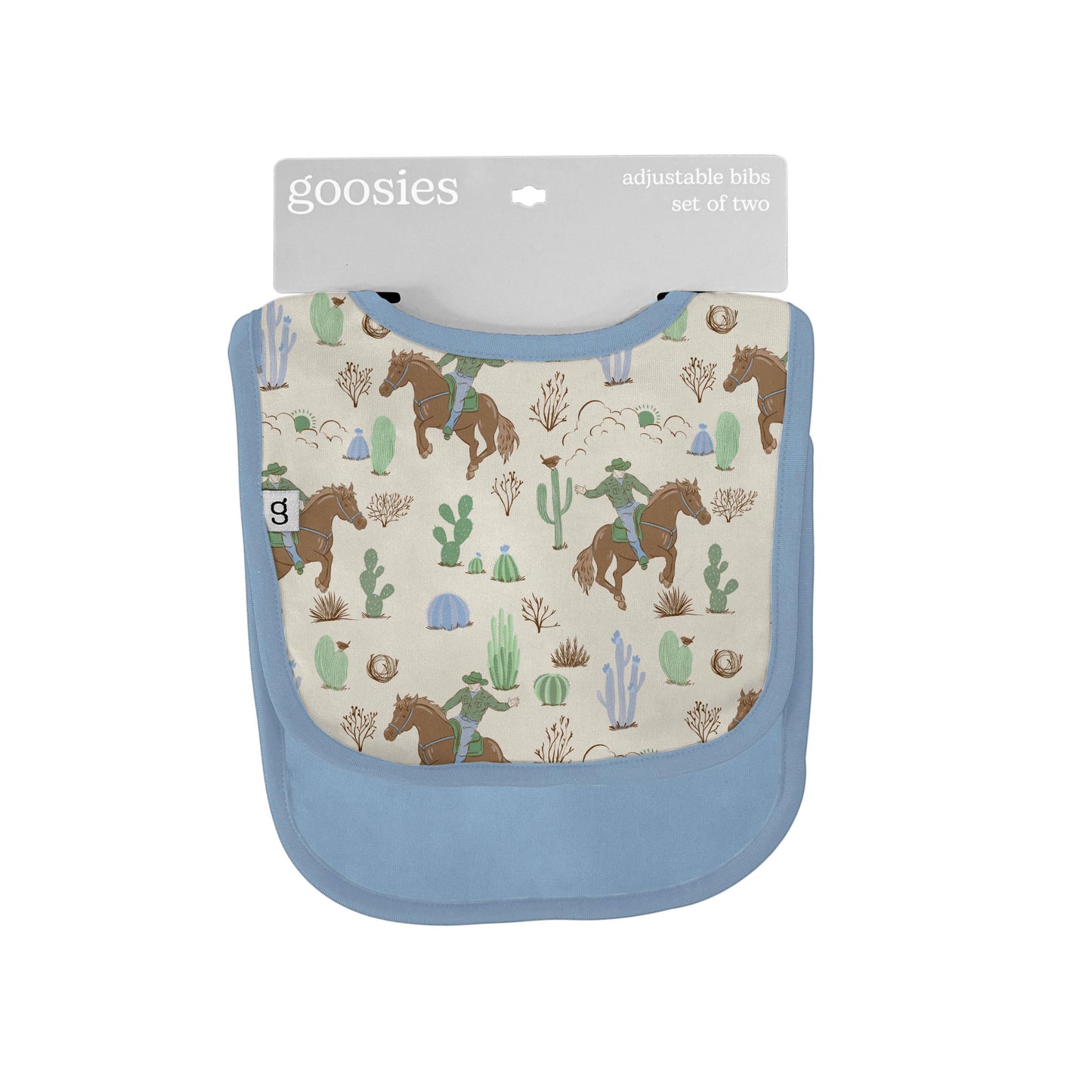 Saddle Up, Cowboy Toile - Bib Set