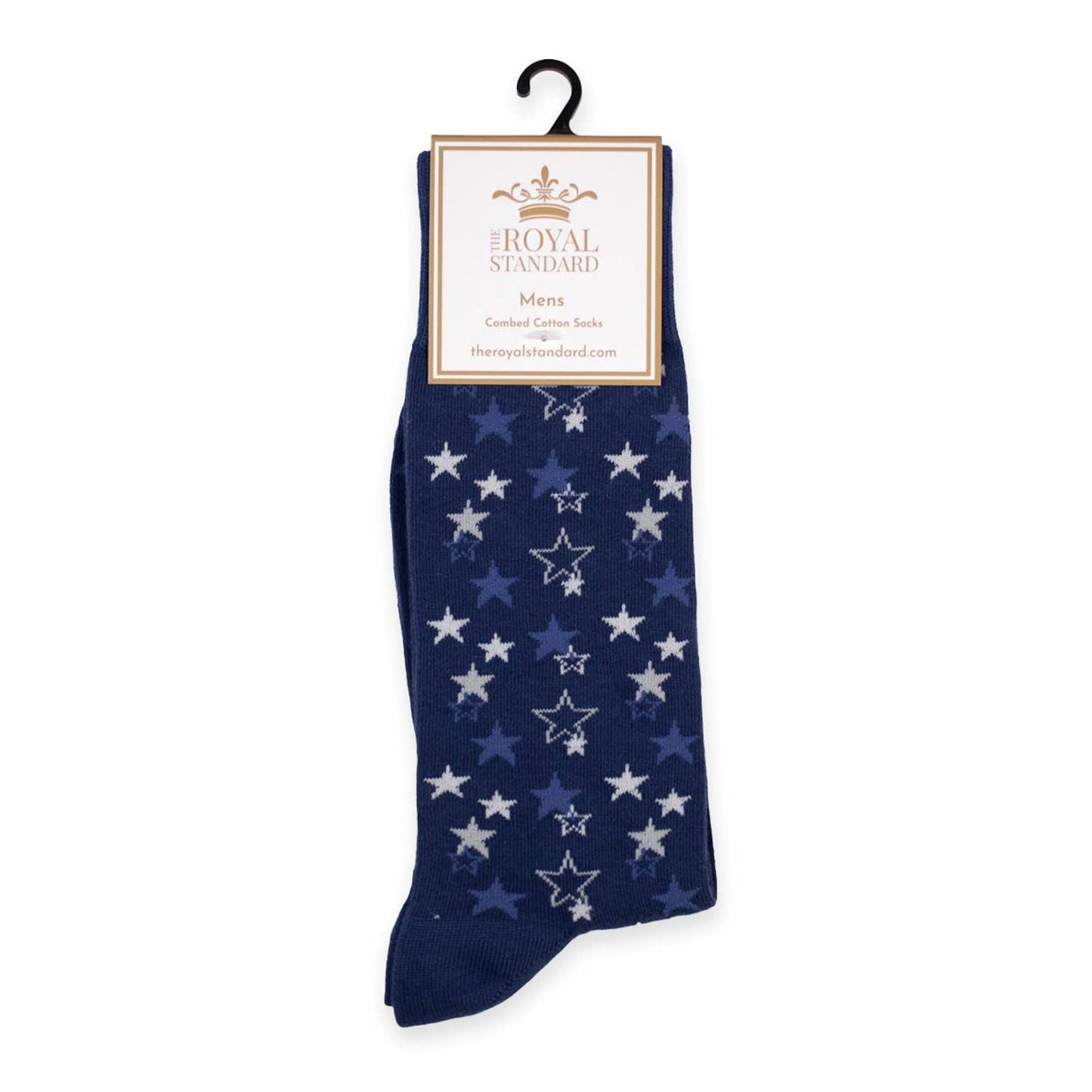 Men's Stars Socks Blue/White One Size