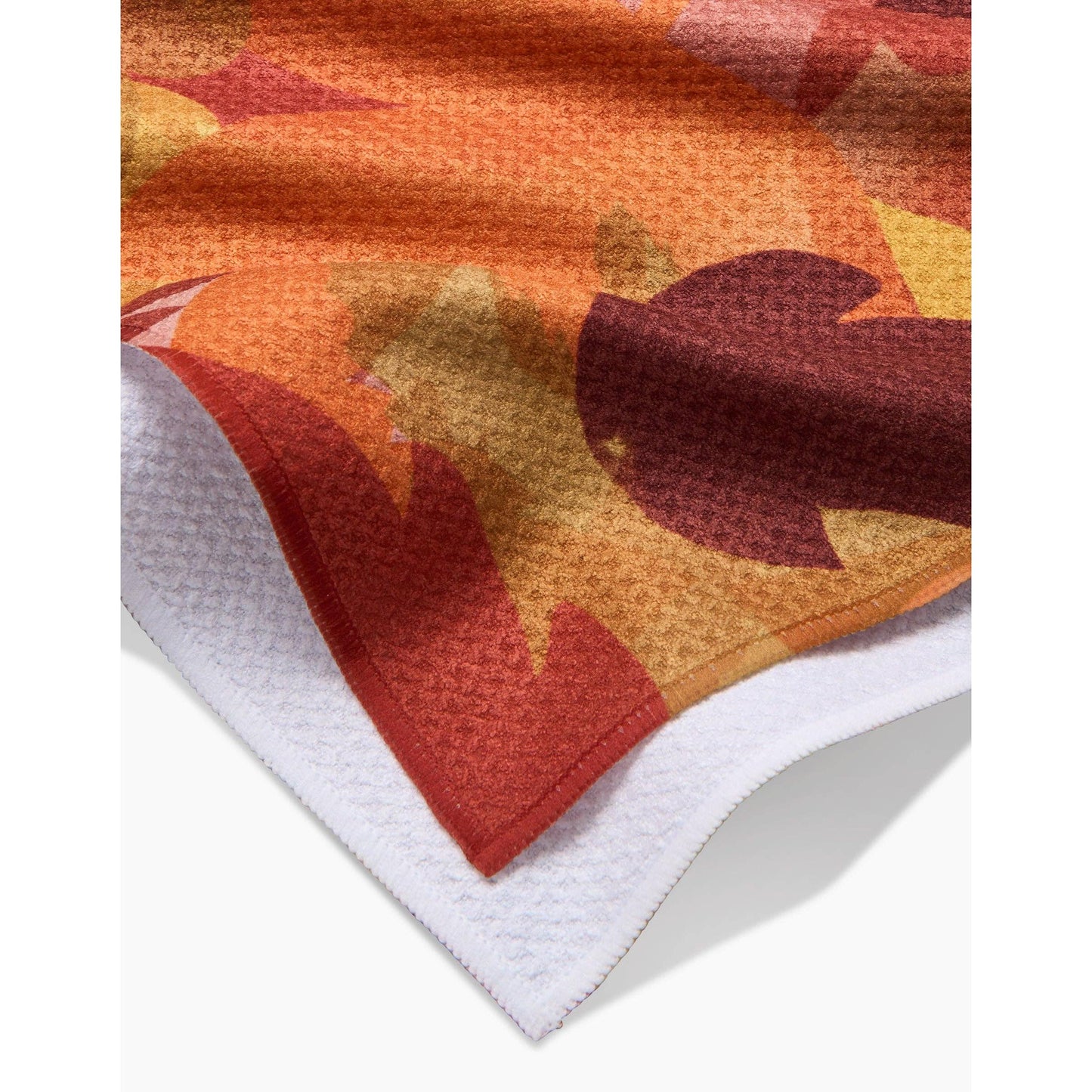 Watercolor Fallen Leaves Tea Towel