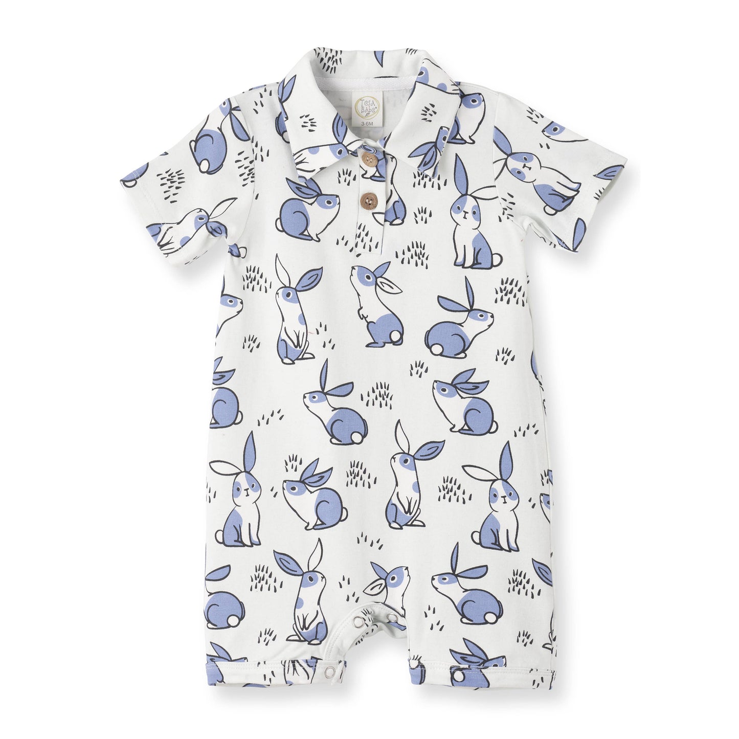 Baby Boy's Thumper Bamboo Shortie Romper