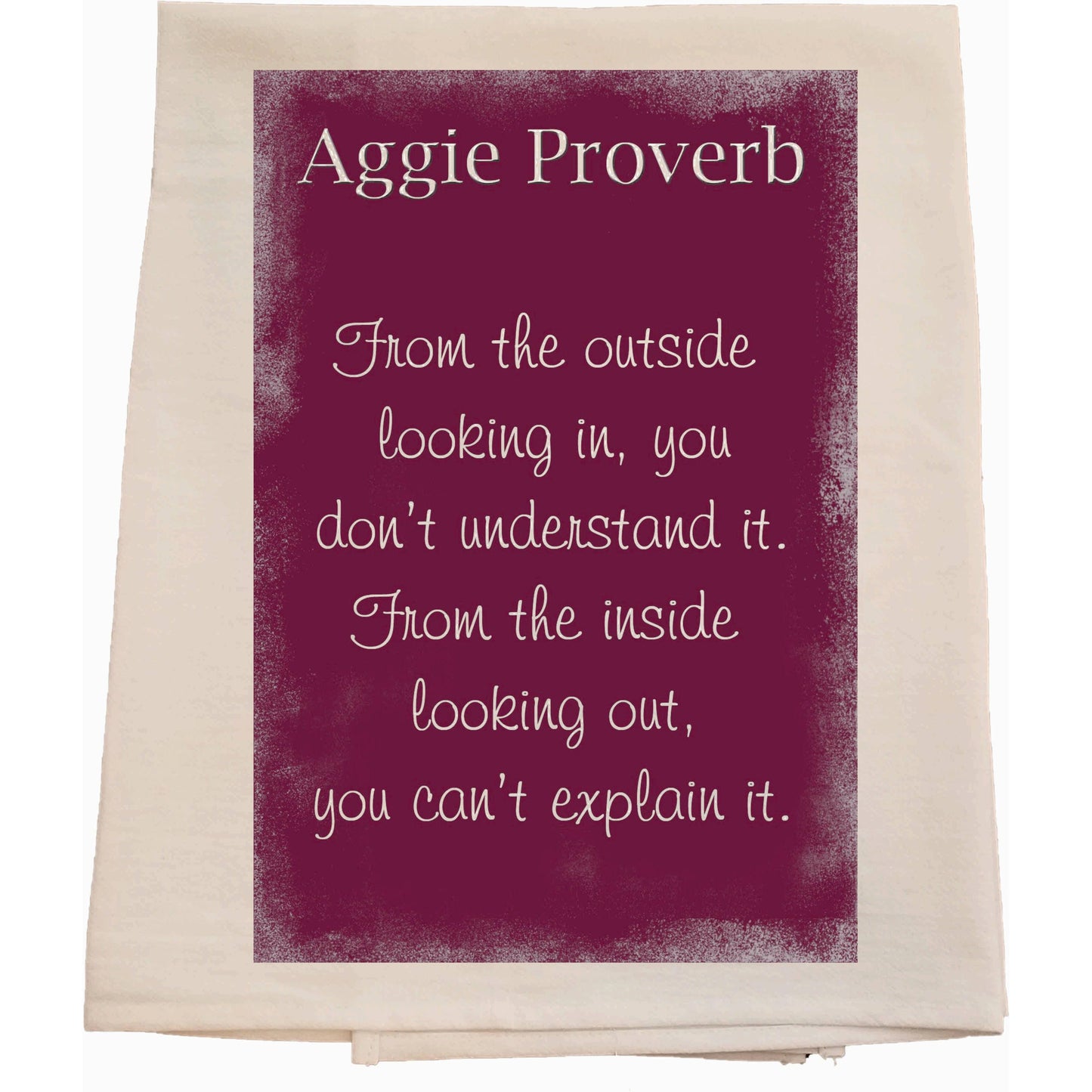 Aggie Proverb Tea Towel