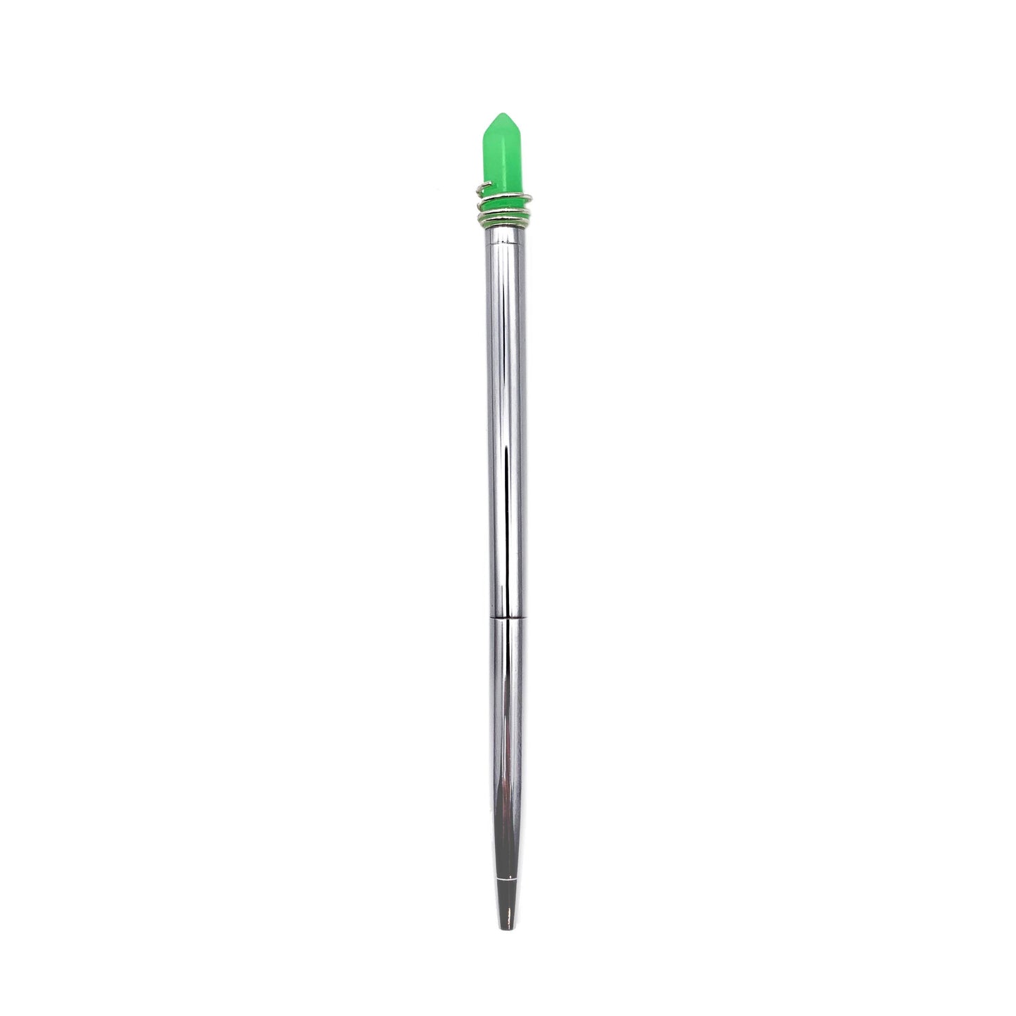 GLOW IN THE DARK - green crystal pen